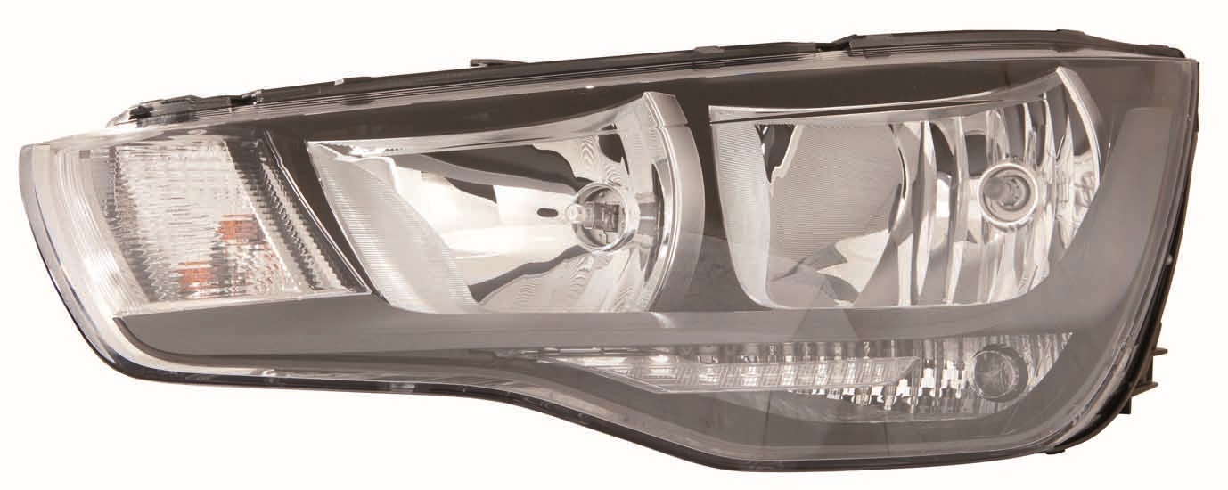 FARO DERECHA ELEC C/MOTOR INT/NEGRO H7/H1
