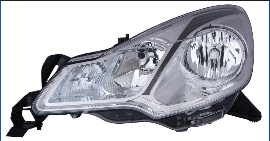 FARO DERECHO ELECTRICO H7/H1 CON MOTOR INTERIOR OSCURO