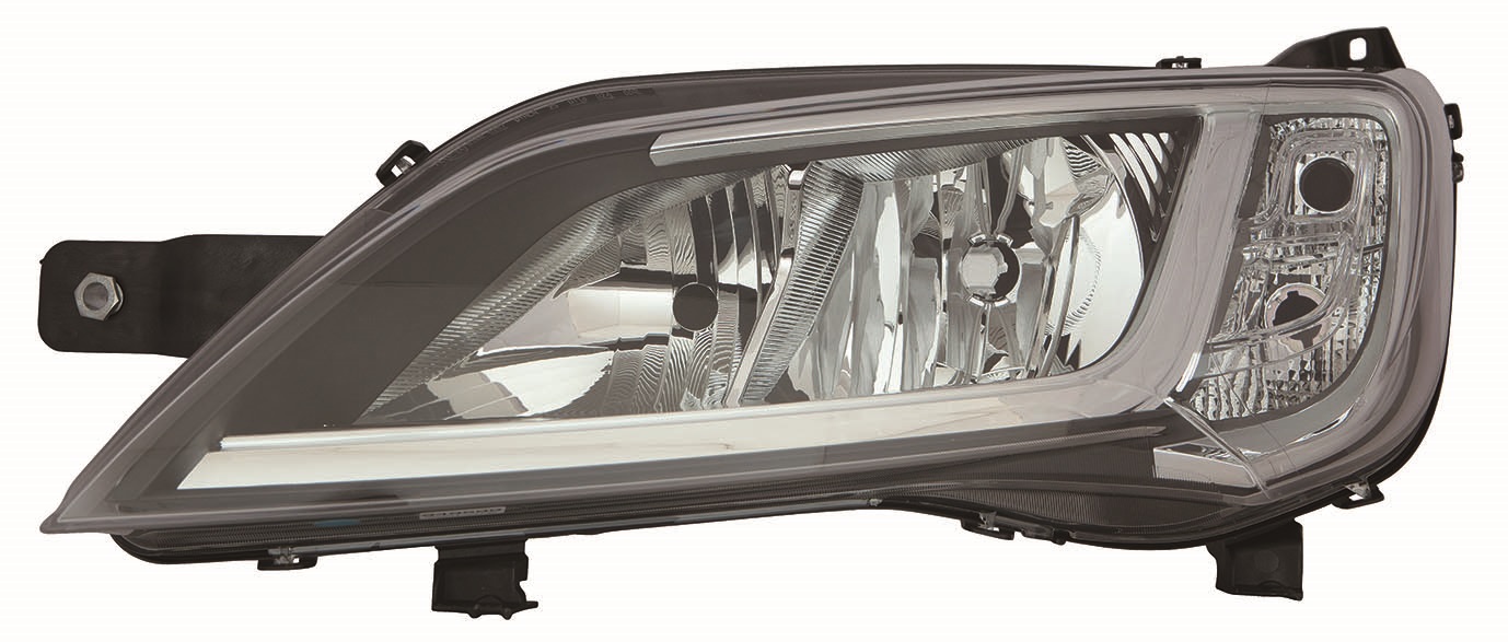 FARO IZQUIERDO C/MOTOR INTERIOR CROMADO H7/H7