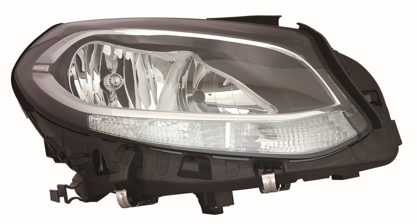 FARO DERECHO C/MOTOR INT/NEGRO H7/H7/LED 