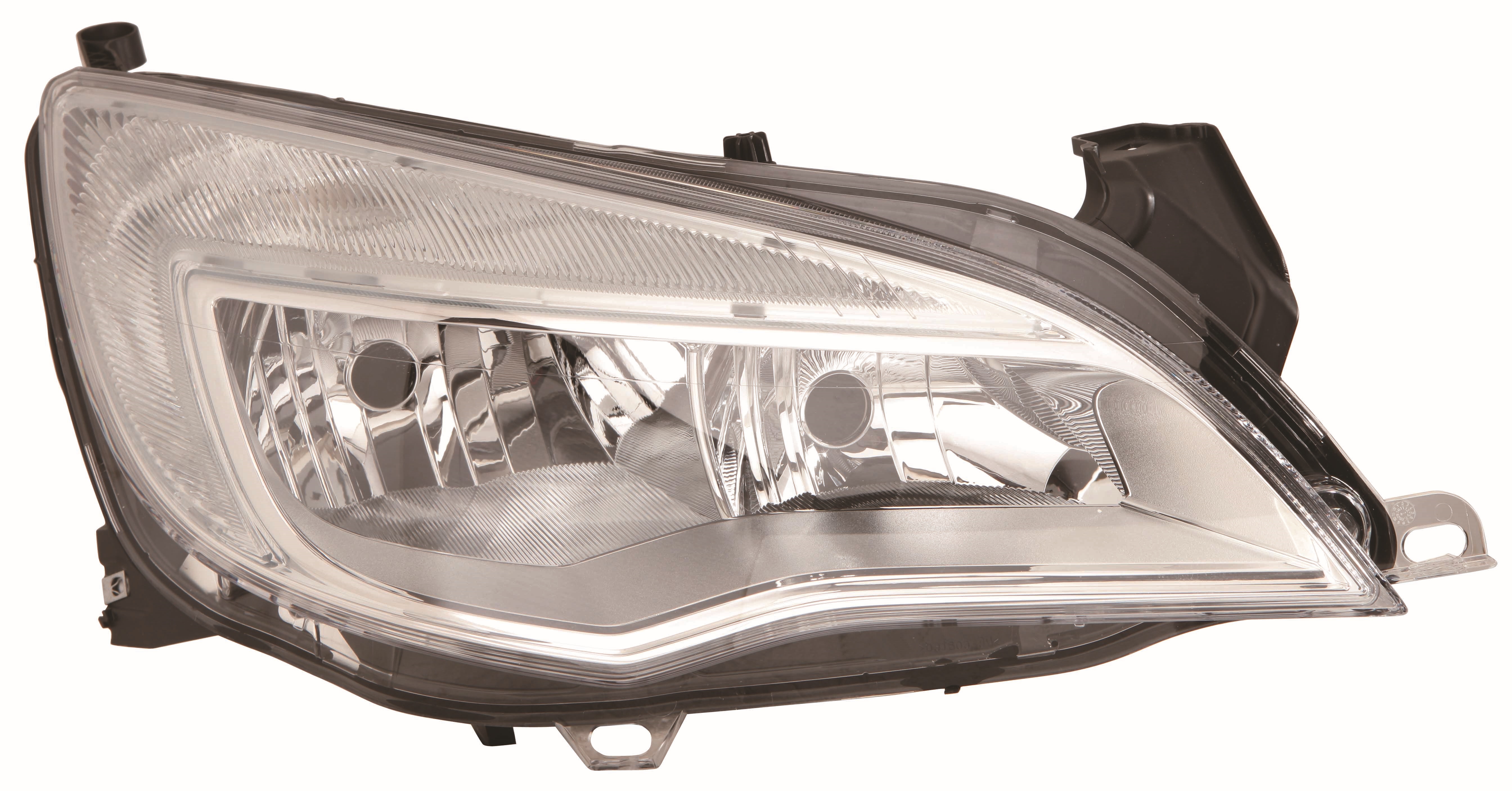 FARO ELECTRICO DERECHO CON MOTOR H7/H7 INTERIOR CROMADO