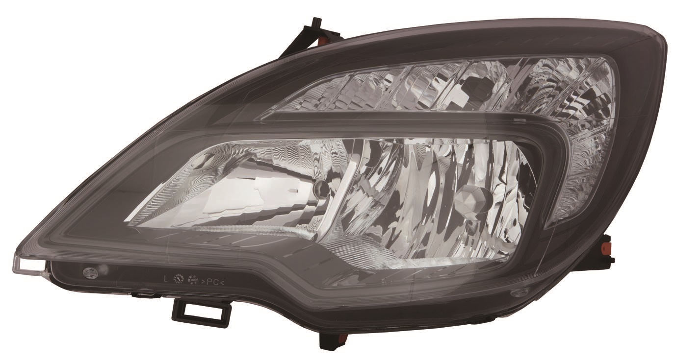 FARO IZQUIERDO ELECTRICO CON MOTOR H7/H1 INTERIOR NEGRO