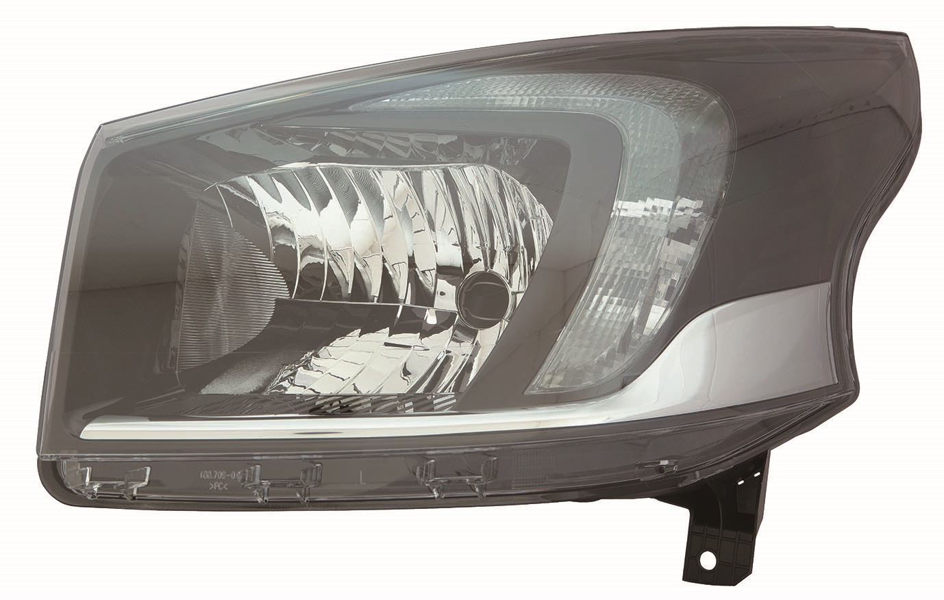 FARO IZQUIERDO ELECTRICO INT/NEGRO H4/LED 