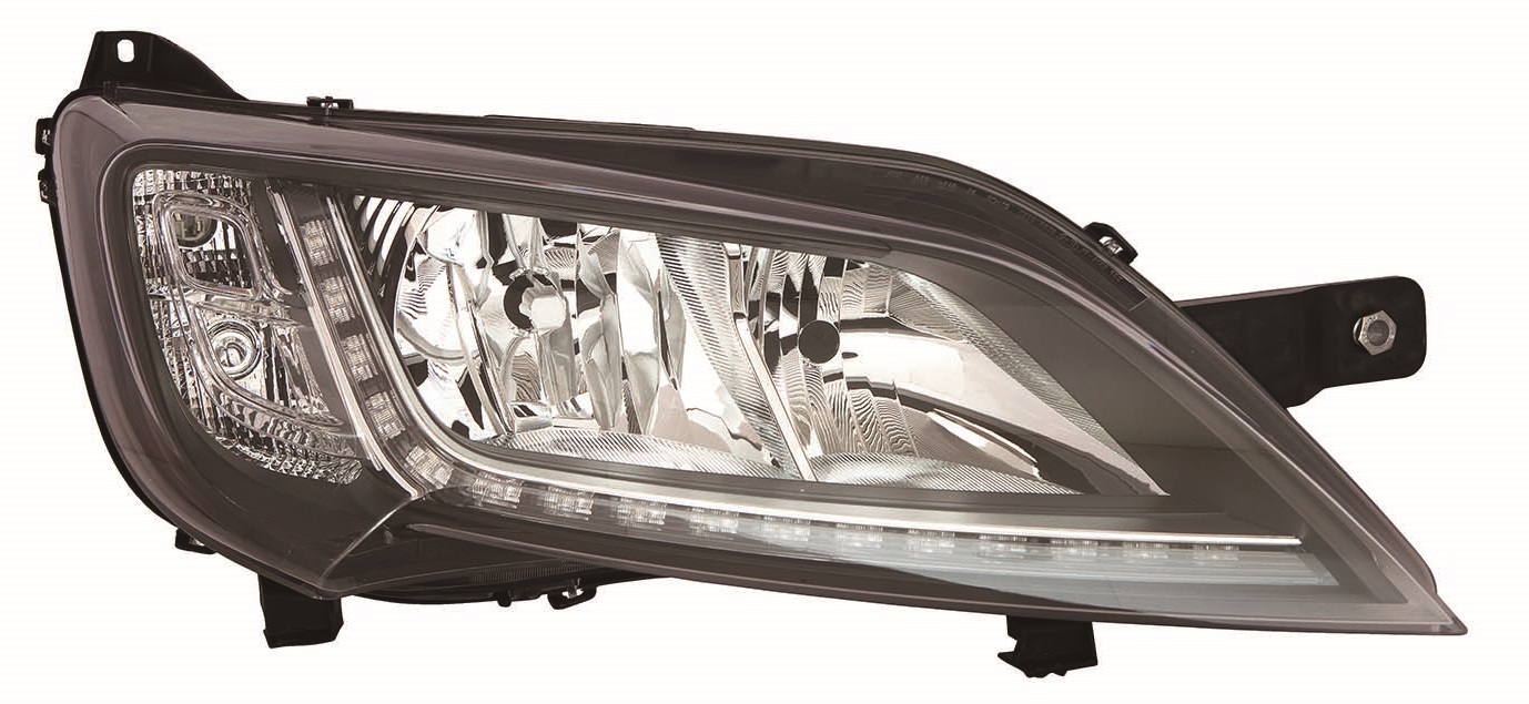 FARO DERECHO C/MOTOR INTERIOR NEGRO H7/H7