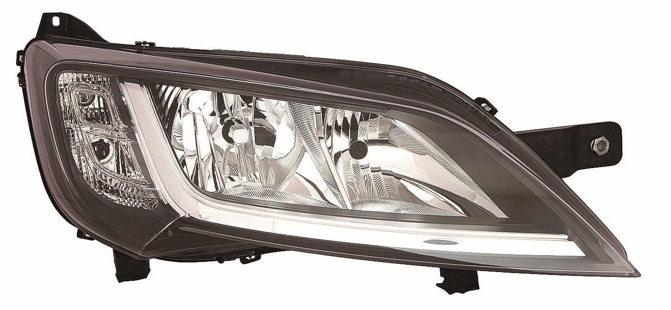 FARO DERECHO C/MOTOR INTERIOR NEGRO H7/H7/LED