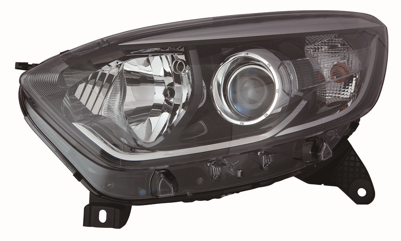FARO IZQUIERDO C/ MOTOR INTERIOR NEGRO MOLDURA CROMADA (H1/H1)