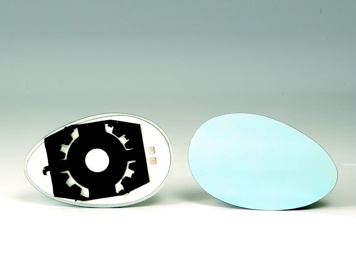 CRISTAL RETROVISOR DERECHO CON SOPORTE AZUL TERMICO CONVEXO