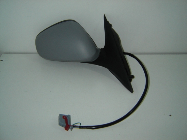 RETROVISOR DERECHO ELECTRICO TERMICO CONVEXO IMPRIMADO SONDA REBATIBLE AZUL