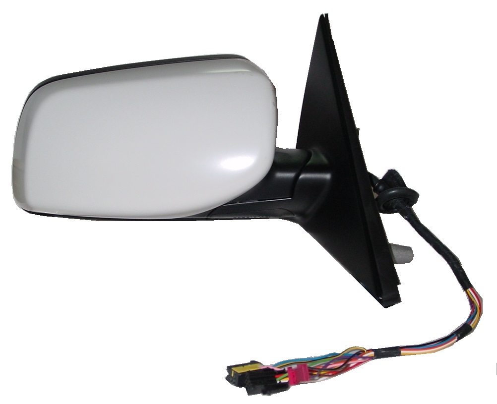 RETROVISOR DERECHO ELECTRICO ASFERICO AZUL IMPRIMADO REBATIBLE 5PINS