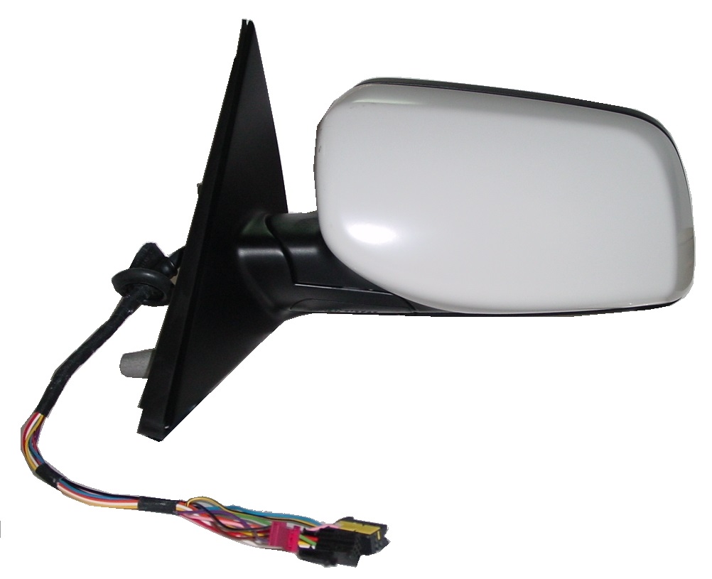 RETROVISOR IZQUIERDO ELECTRICO ASFERICO AZUL IMPRIMADO REBATIBLE 6PINS