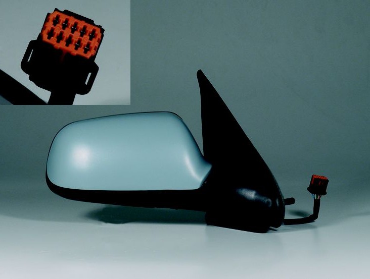 RETROVISOR DERECHO ELECTRICO AZUL IMPRIMADO