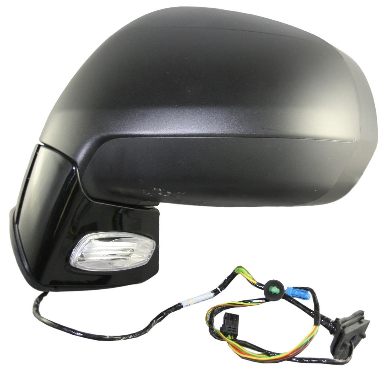RETROVISOR IZQUIERDA ELECT TERMICO CONVEXO IMPRIMADO C/PILOTO L/CORT 8PINS