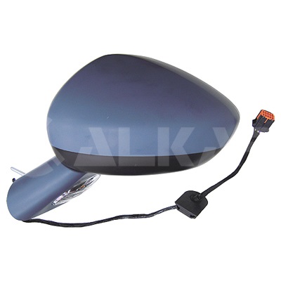 RETROVISOR IZQUIERDO ELECTRICO TERMICO CONVEXO AZUL IMPRIMADO PILOTO