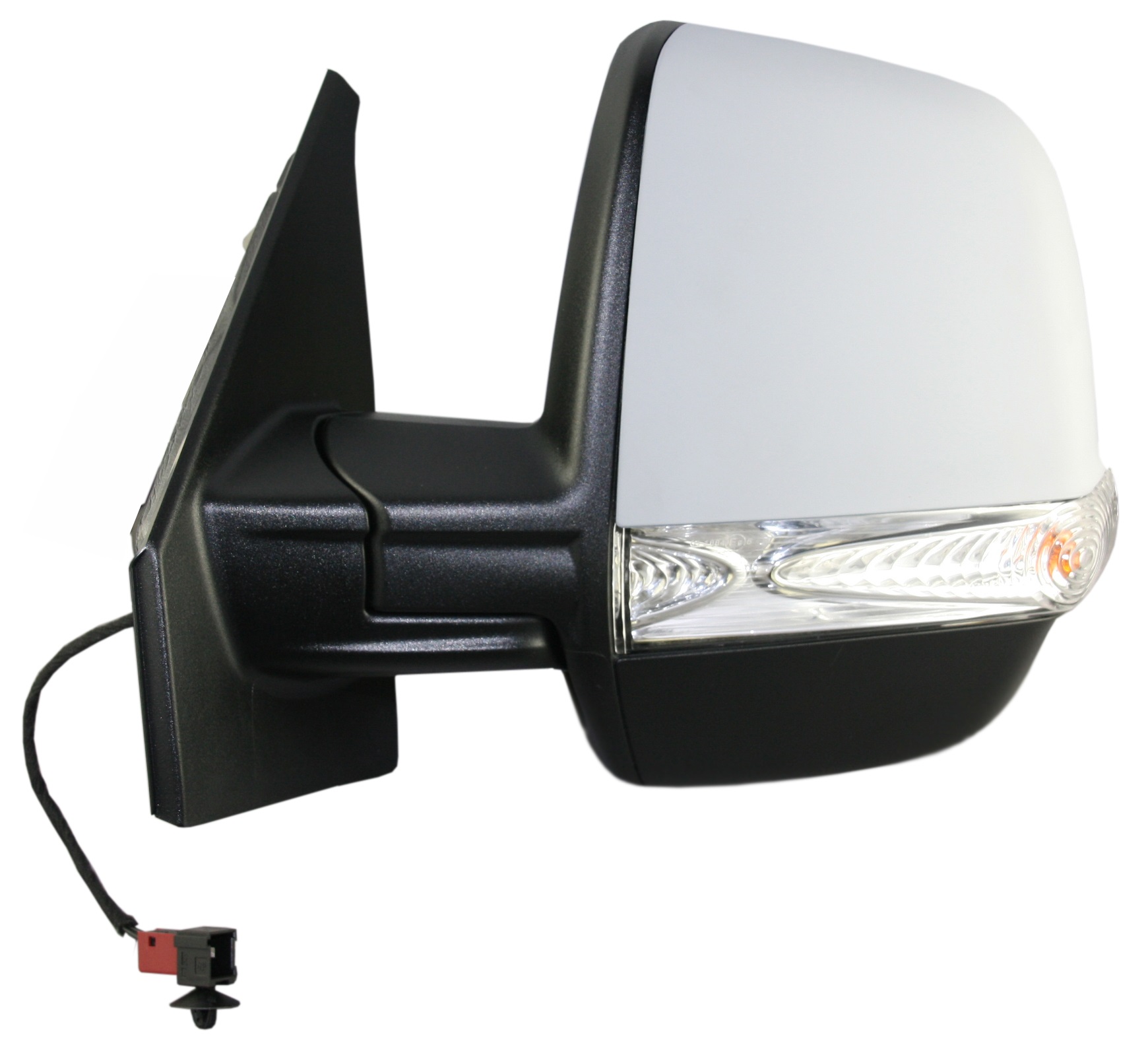RETROVISOR IZQUIERDO ELECTRICO TERMICO PILOTO IMPRIMADO 6PINS (2VIDRIO)