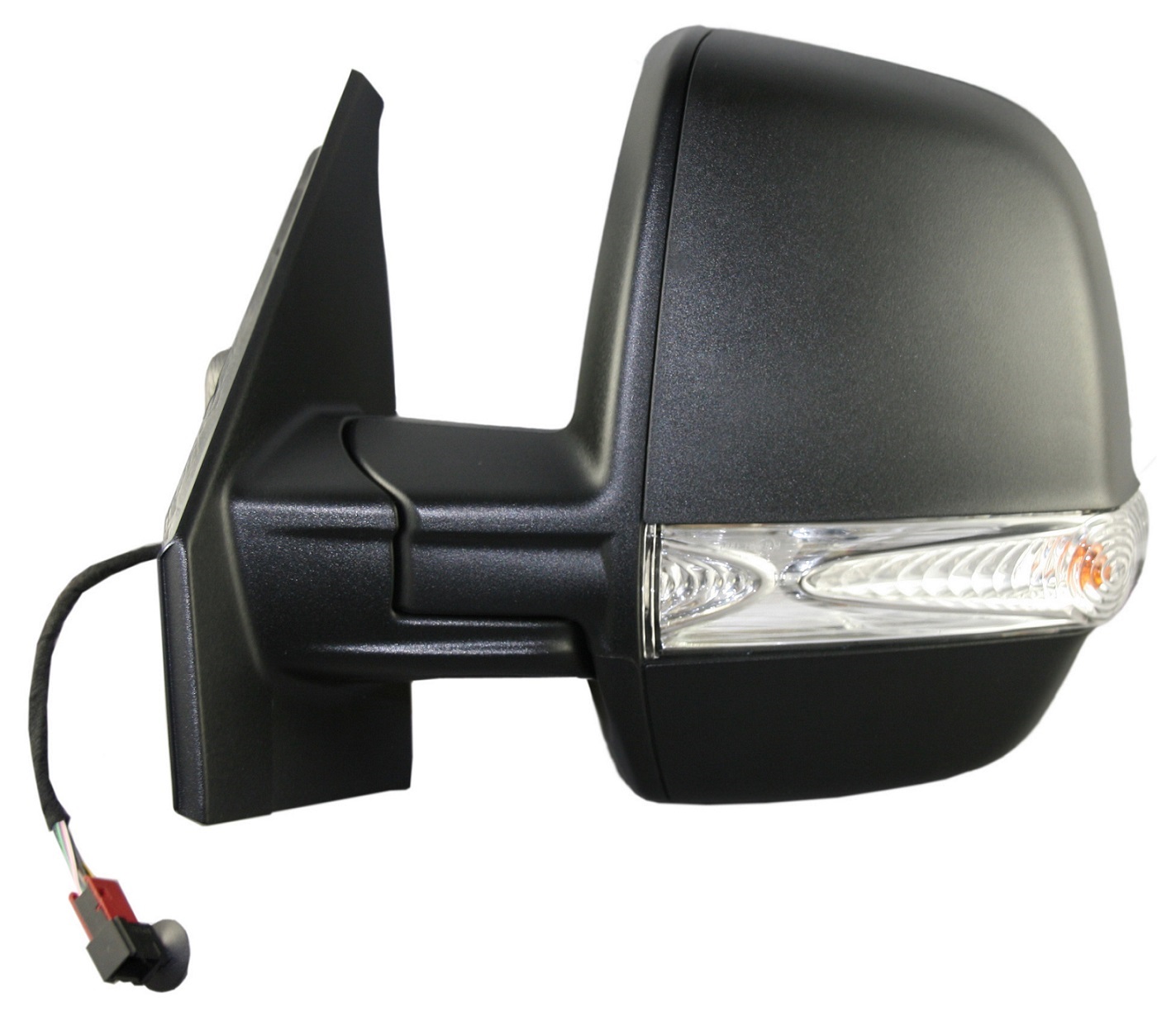 RETROVISOR IZQUIERDA C/C C/PILOTO CONVEXO NEGRO (2CRISTALS)
