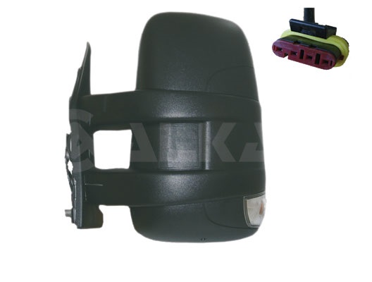 RETROVISOR DERECHO ELECTRICO CONVEXO C/PILOTO B/CORTO CONECT GRANDE