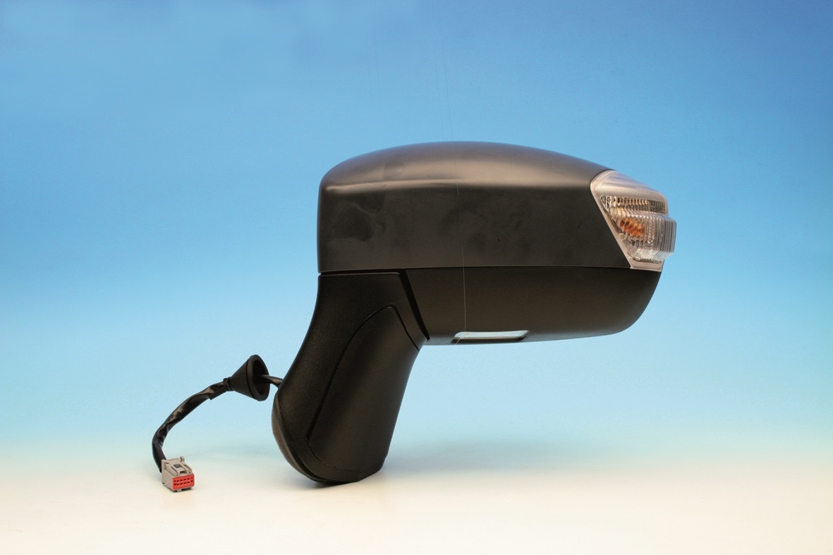 RETROVISOR IZQUIERDO ELECTRICO TERMICO IMPRIMADO C/PILOTO LUZ CORTESIA ASFERICO 