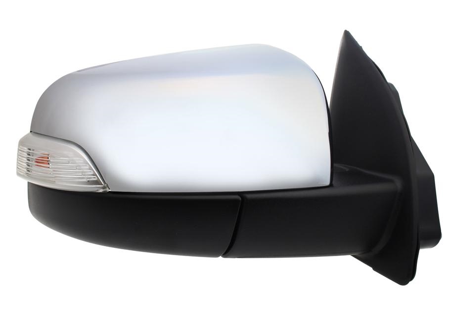 RETROVISOR DERECHO ELECTRICO CROMADO CONVEXO REBATIBLE