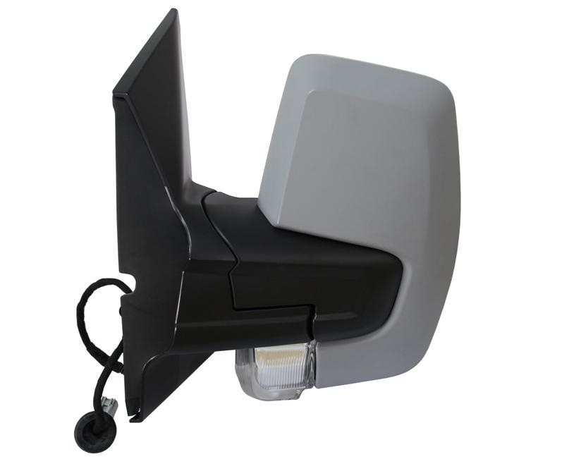 RETROVISOR IZQUIERDO ELECTRICO TERMICO C/PILOTO IMPRIMADO 6PINS