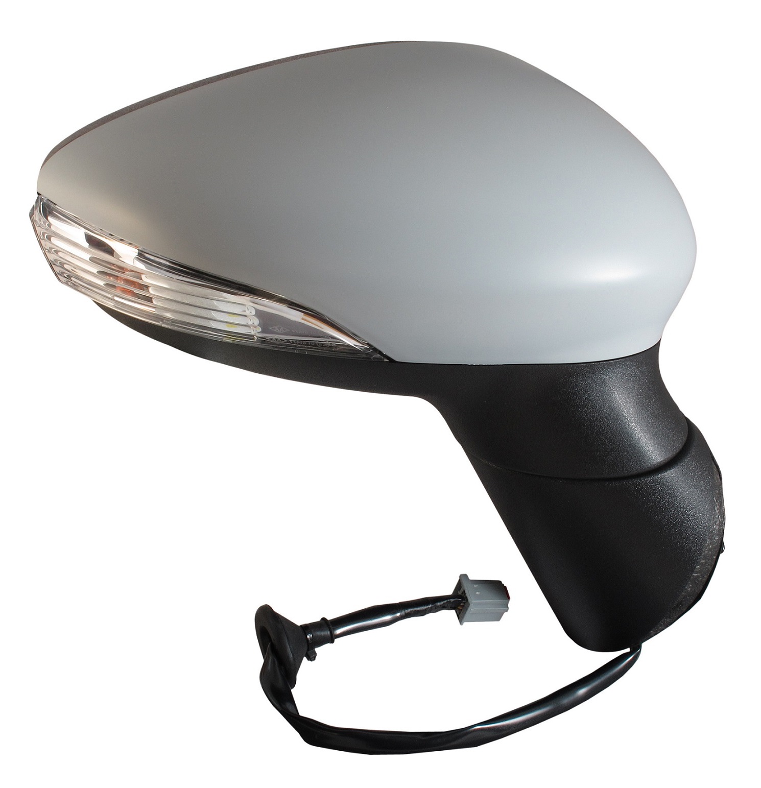 RETROVISOR ELECT DERECHA IMPRIMADO TERMICO C/PILOTO REBATIBLE ASFERICO8PIN