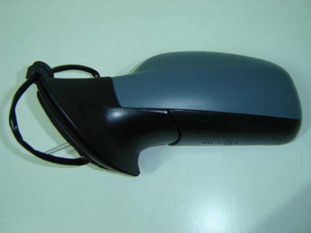 RETROVISOR IZQUIERDO ELECTRICO CONVEXO AZUL TERMICO IMPRIMADO