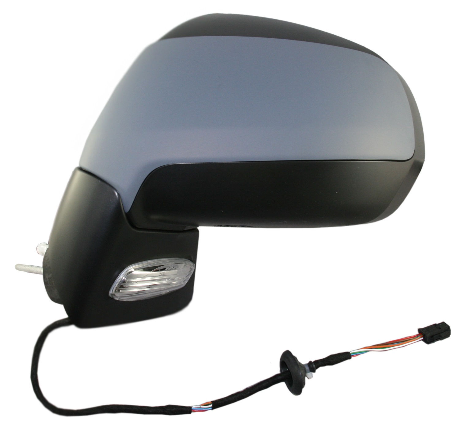 RETROVISOR IZQUIERDO ELECTRICO TERMICO PILOTO IMPRIMADO CONVEXO 6PINS