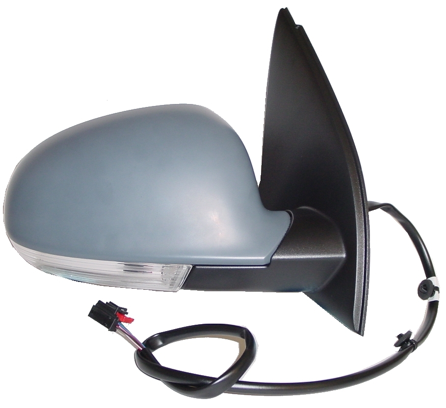 RETROVISOR DERECHO ELECTRICO TERMICO CON PILOTO IMPRIMADO REBATIBLE