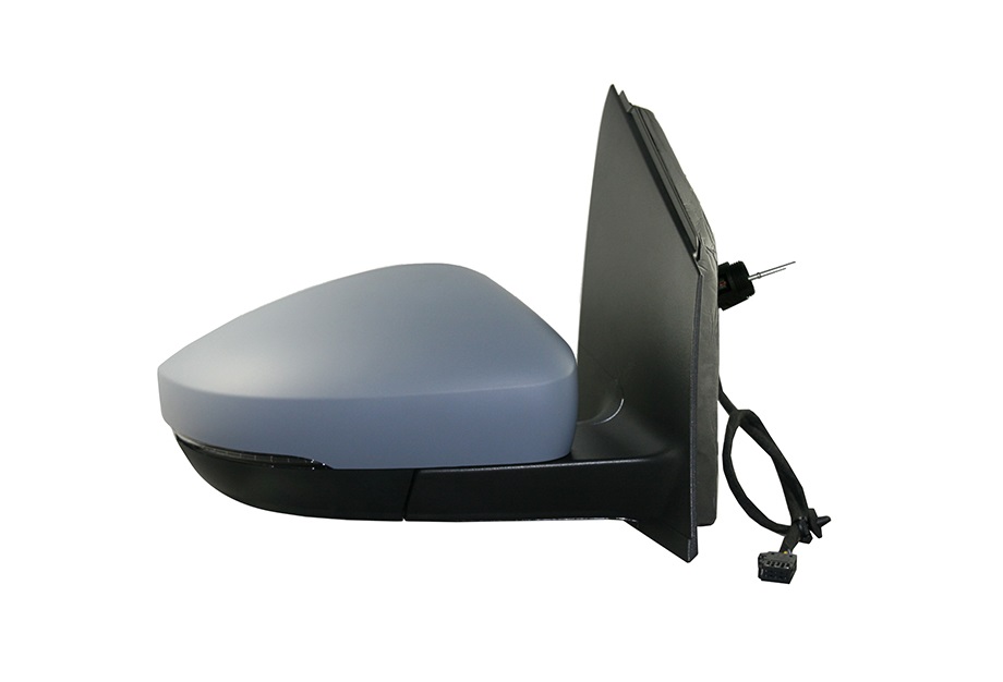 RETROVISOR DERECHA ELECTERMICO C/PILOTO IMPRIMADO CONVEXO FICHA RECTANGULAR