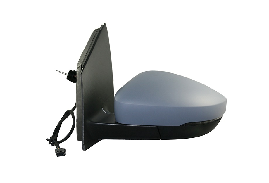 RETROVISOR IZQUIERDA ELEC TERMICO C/PILOTO IMPRIMADO ASFERICO FICHA RECTANGULAR
