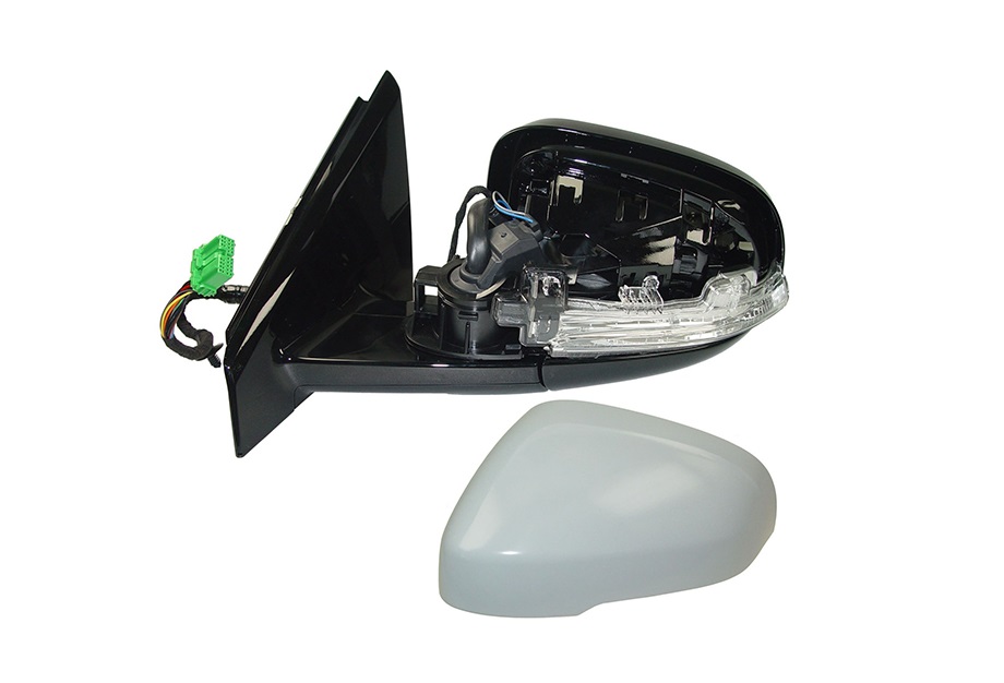 RETROVISOR IZQUIERDA ELECT TERMICO C/PILOTO (PEQUENO) IMPRIMADO C/SENSOR ASFERICO 8PIN