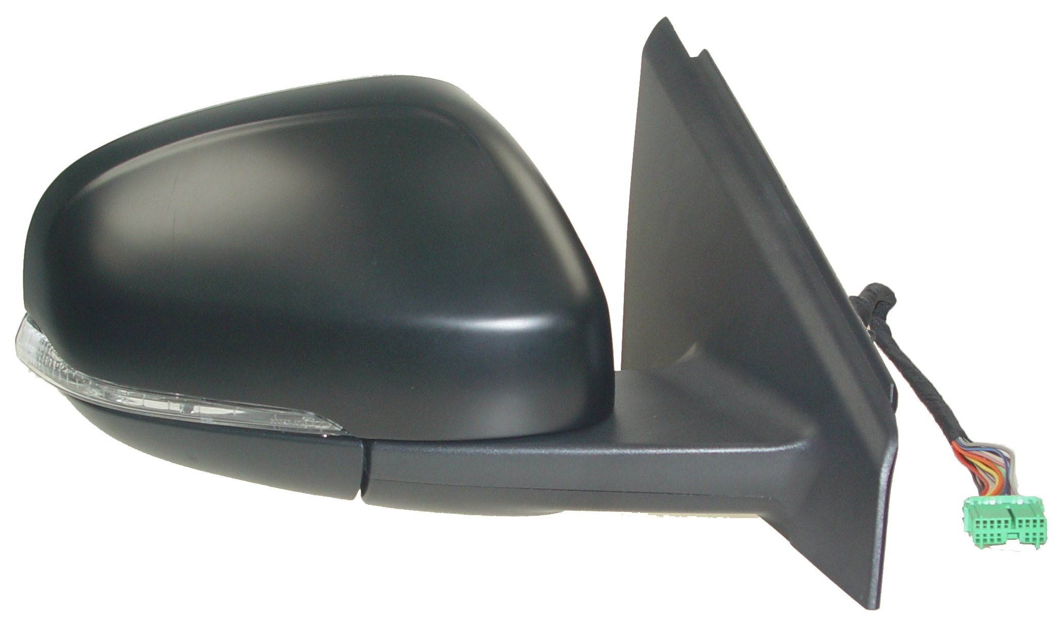 RETROVISOR DERECHA ELECT TERMICO C/PILOTO (GRAN)REBATIBLE IMPRIMADO ASFERICO 8PIN (B/MATE