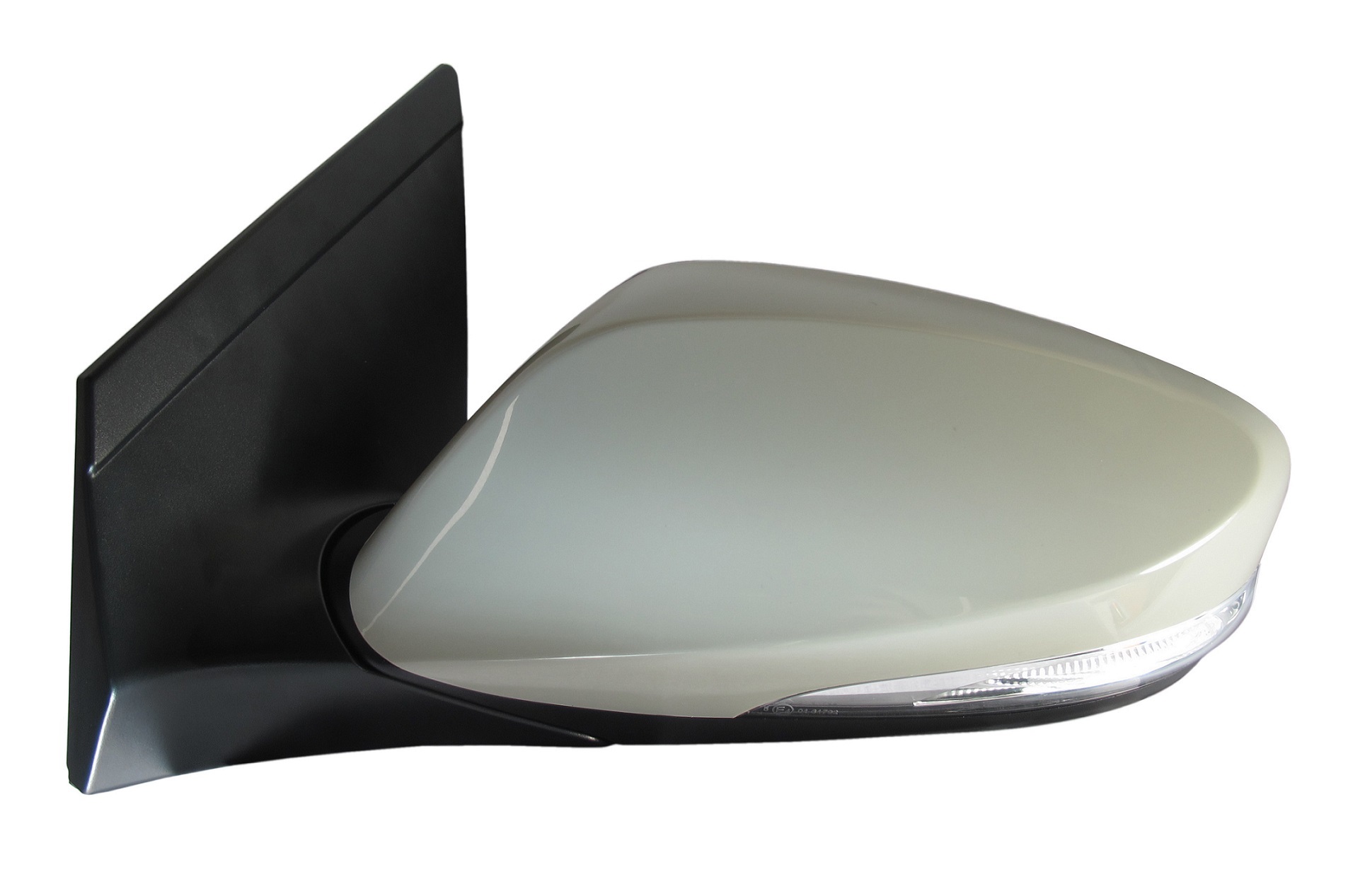RETROVISOR IZQUIERDA ELECT TERMICO REBATIBLE C/PILOTO L/CORT IMPRIMADO CONVEXO 10PIN
