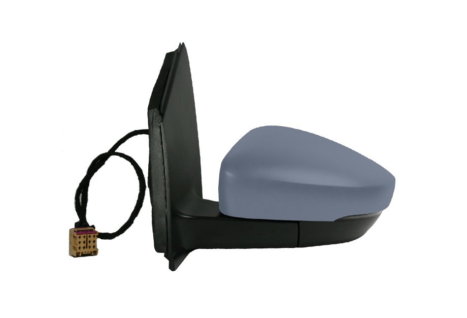 RETROVISOR IZQUIERDO ELECTRICO IMPRIMADO ASFERICO PILOTO REBATIBLE