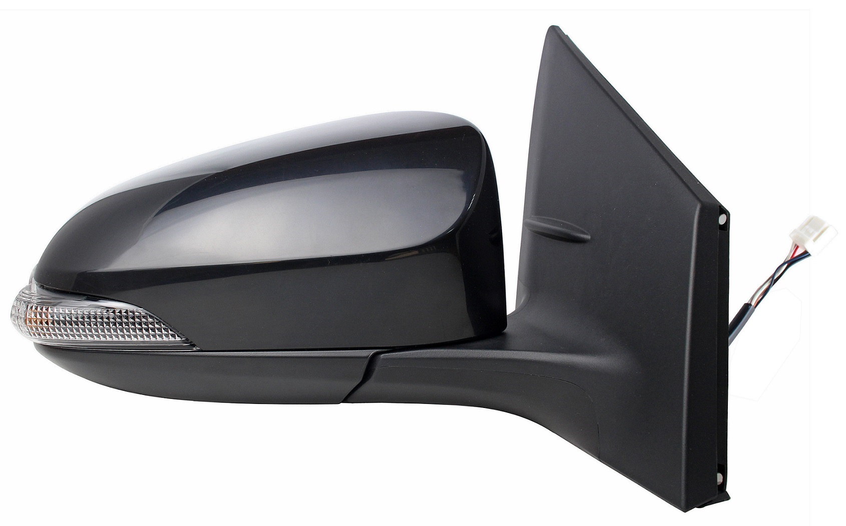 RETROVISOR DERECHA ELECT TERMICO REBATIBLE C/PILOTO IMPRIMADO CONVEXO 9PIN