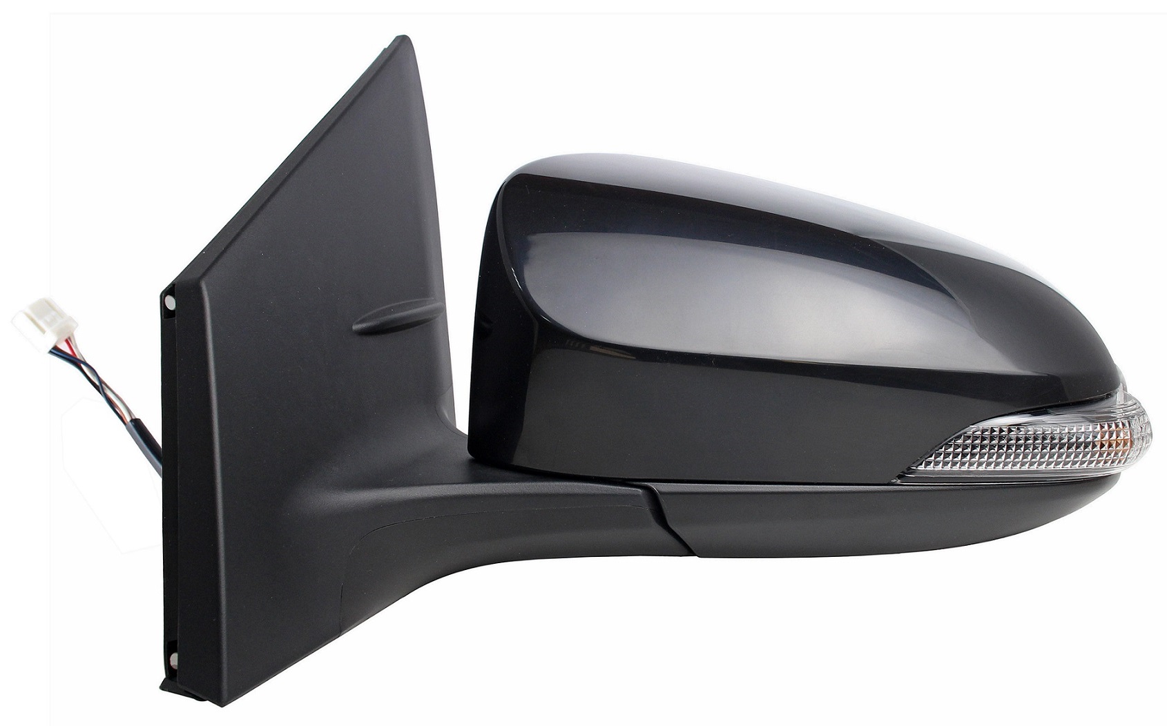 RETROVISOR IZQUIERDA ELECT TERMICO REBATIBLE C/PILOTO IMPRIMADO CONVEXO 9PIN