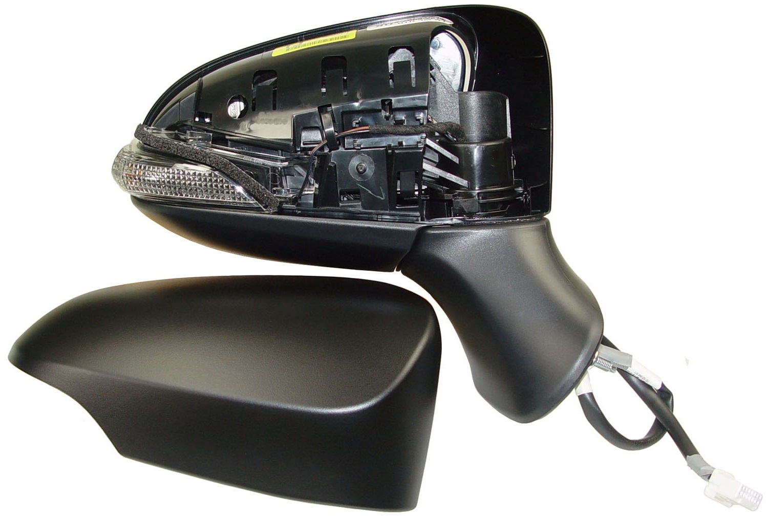 RETROVISOR DERECHA ELECT TERMICO C/PILOTO IMPRIMADO CONVEXO 7PIN 2015-