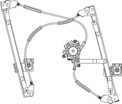 ELEVALUNAS DELANTERO ELECTRICO IZQUIERDO (SIN MOTOR)