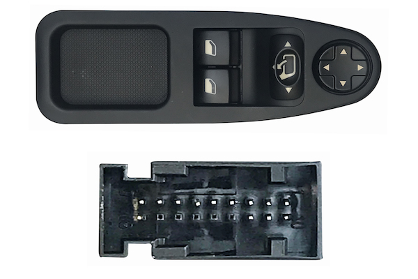 BOTONERA DEL IZQUIERDA NEGRO+RETROVISOR REB C/CON (2BOT) 13PI