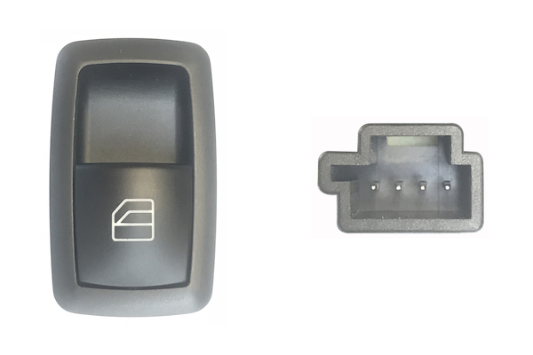 BOTONERA ELEVALUNA DEL DER+TRAS DER/IZQ (NEGRO/BLANCO) 4PINS