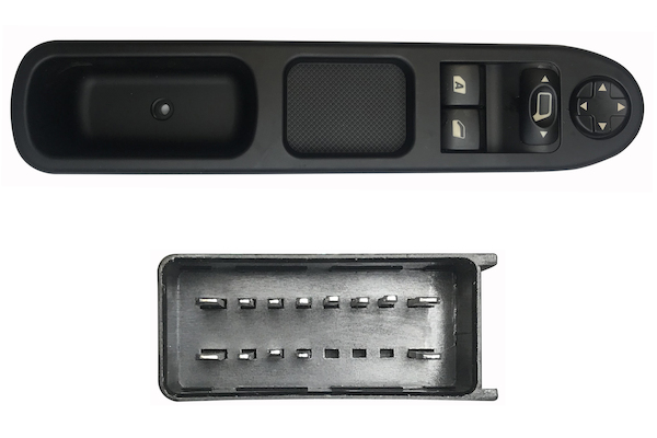 BOTONERA COMPLETA PUERTA DEL IZQUIERDA C/CONF+RETROVISOR (2 BOT) 13PINS