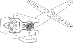 ELEVALUNAS DELANTERO ELECTRICO DERECHO 5PUERTAS (SIN MOTOR)
