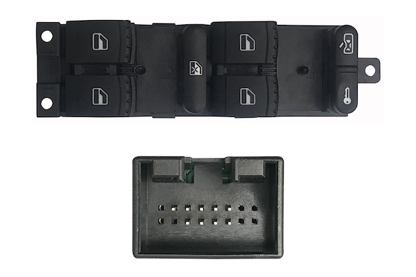 BOTONERA DEL IZQUIERDA (NEGRO/BLANCO) (4 BOT) 9PINS