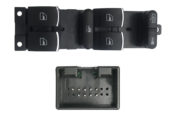 BOTONERA DEL IZQUIERDA (NEGRO/CROM) (4BOT) 9PINS