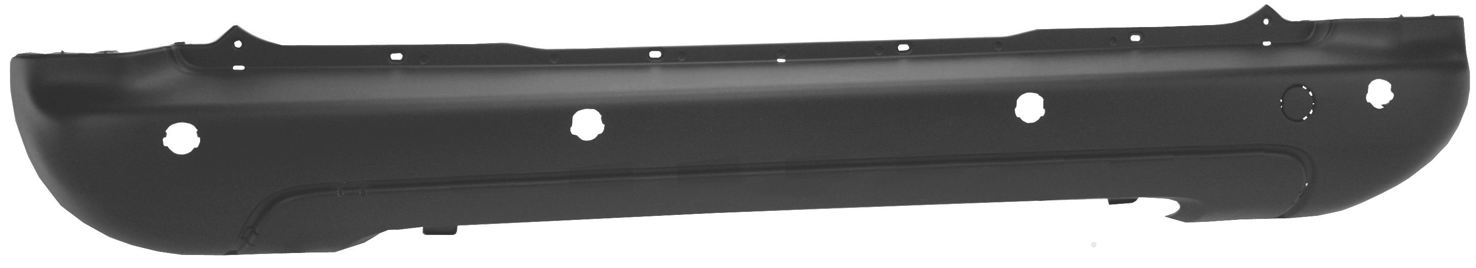 CENTRO PARAGOLPES TRASERO NEGRO C/HUECOS SEN(4CM)