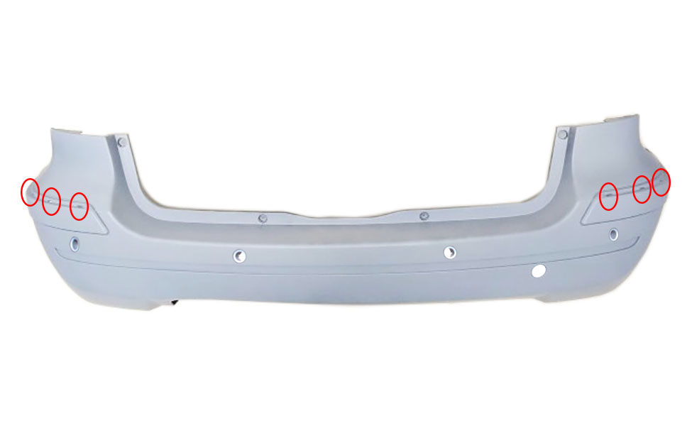 PARAGOLPES TRASERO C/HUECO SENSOR IMPRIMADO(ELEGANCE/AVANTGARD)