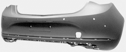 PARAGOLPES TRASERO IMPRIMADO C/6HUECOS SENSOR