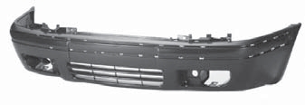 PARAGOLPES DELANTERO NEGRO CON HUECOS