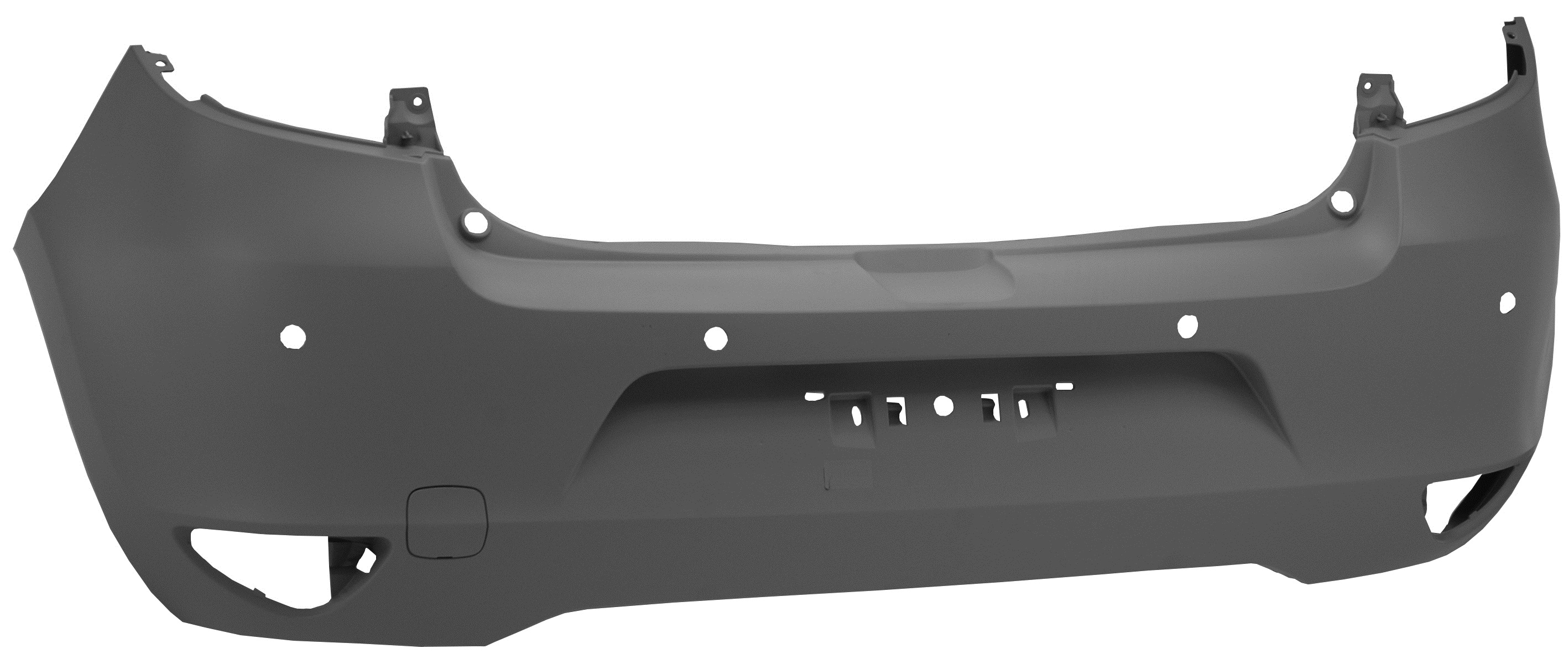 PARAGOLPES TRASERO IMPRIMADO CON HUECOS SENSOR