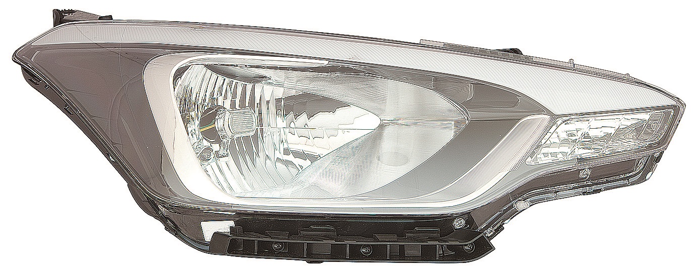 FARO DERECHA ELECT INT/NEGRO 3P H4
