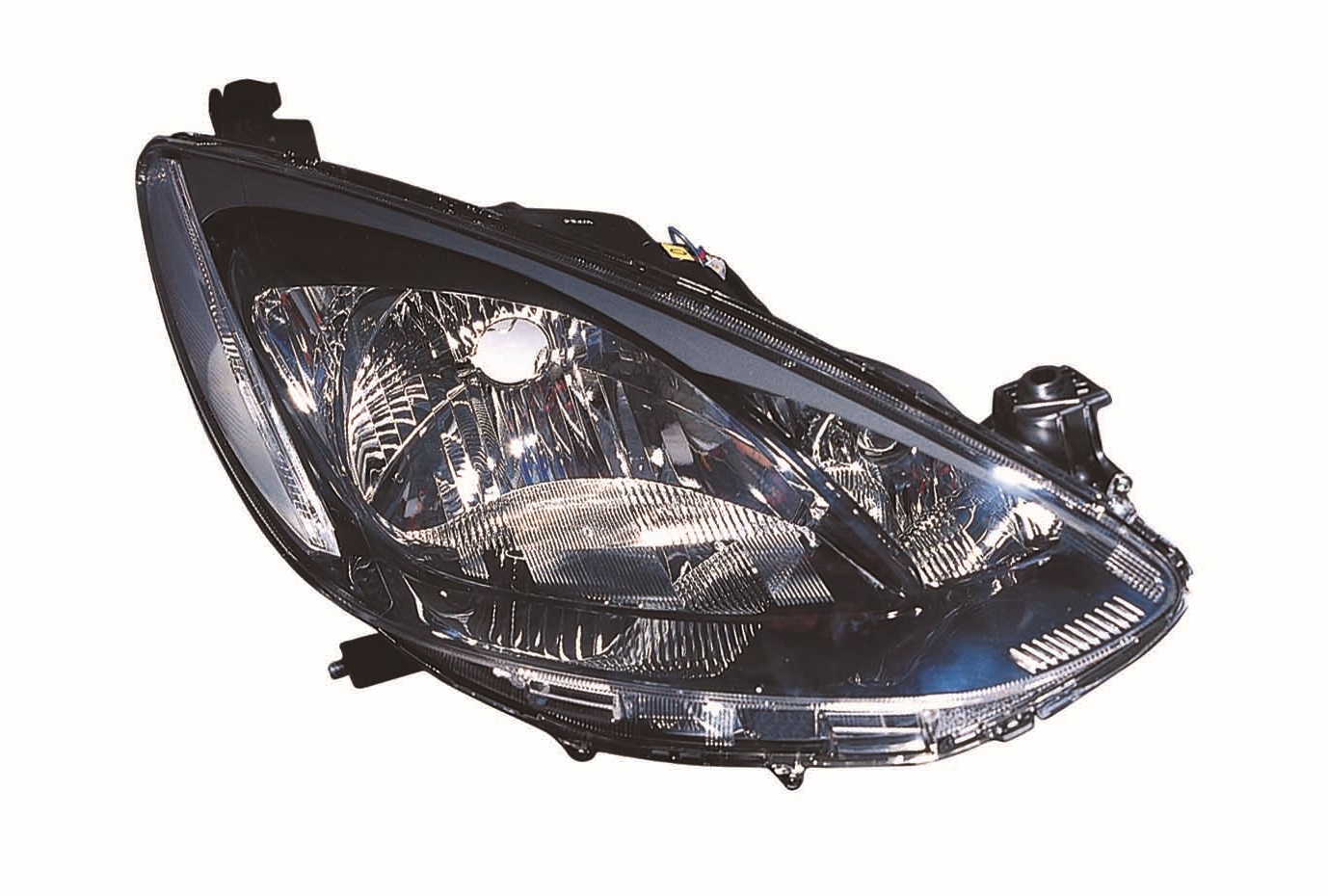 FARO DERECHO C/MOTOR INTERIOR NEGRO H4